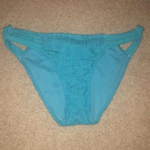 Hollister Crocheted Blue Bikini Bottom